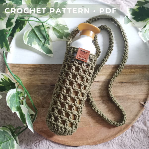 Mesh Crochet Water Bottle Holder Pattern