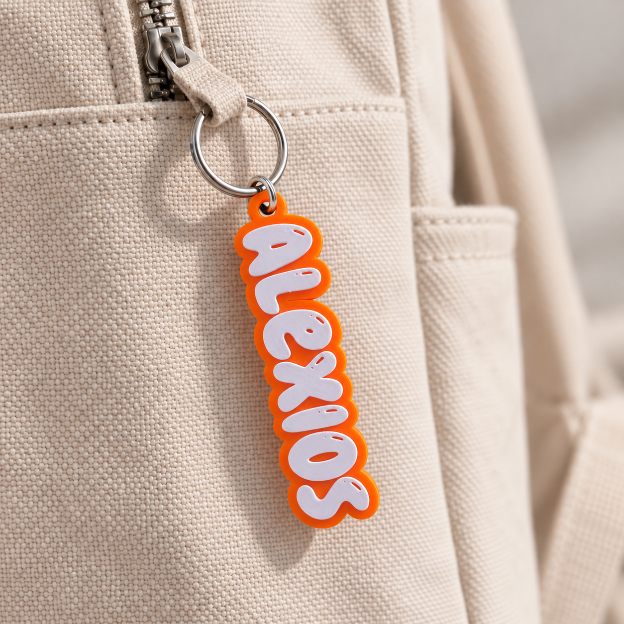 Chunky Personalised Name Keychain - Image 2