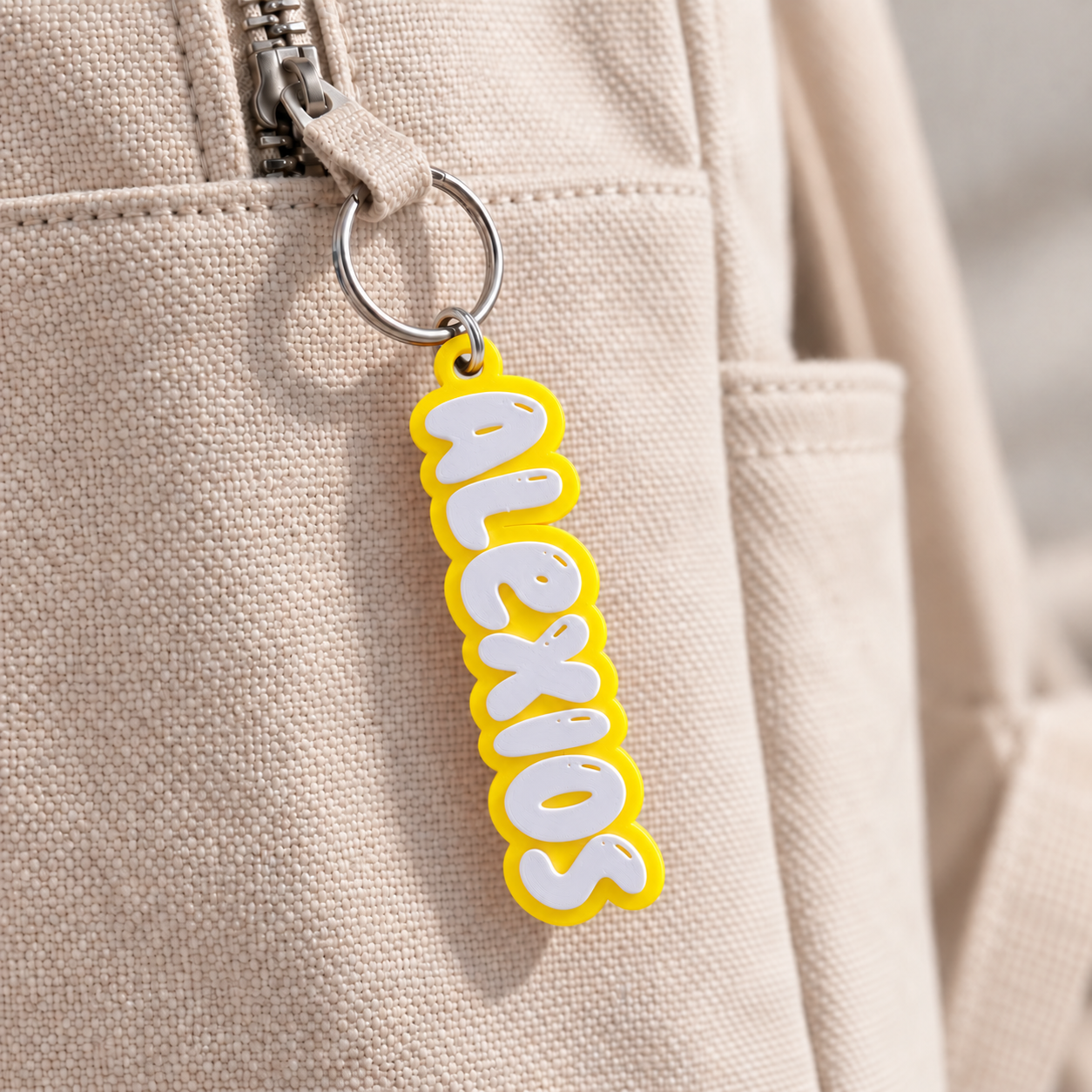 Chunky Personalised Name Keychain - Image 5