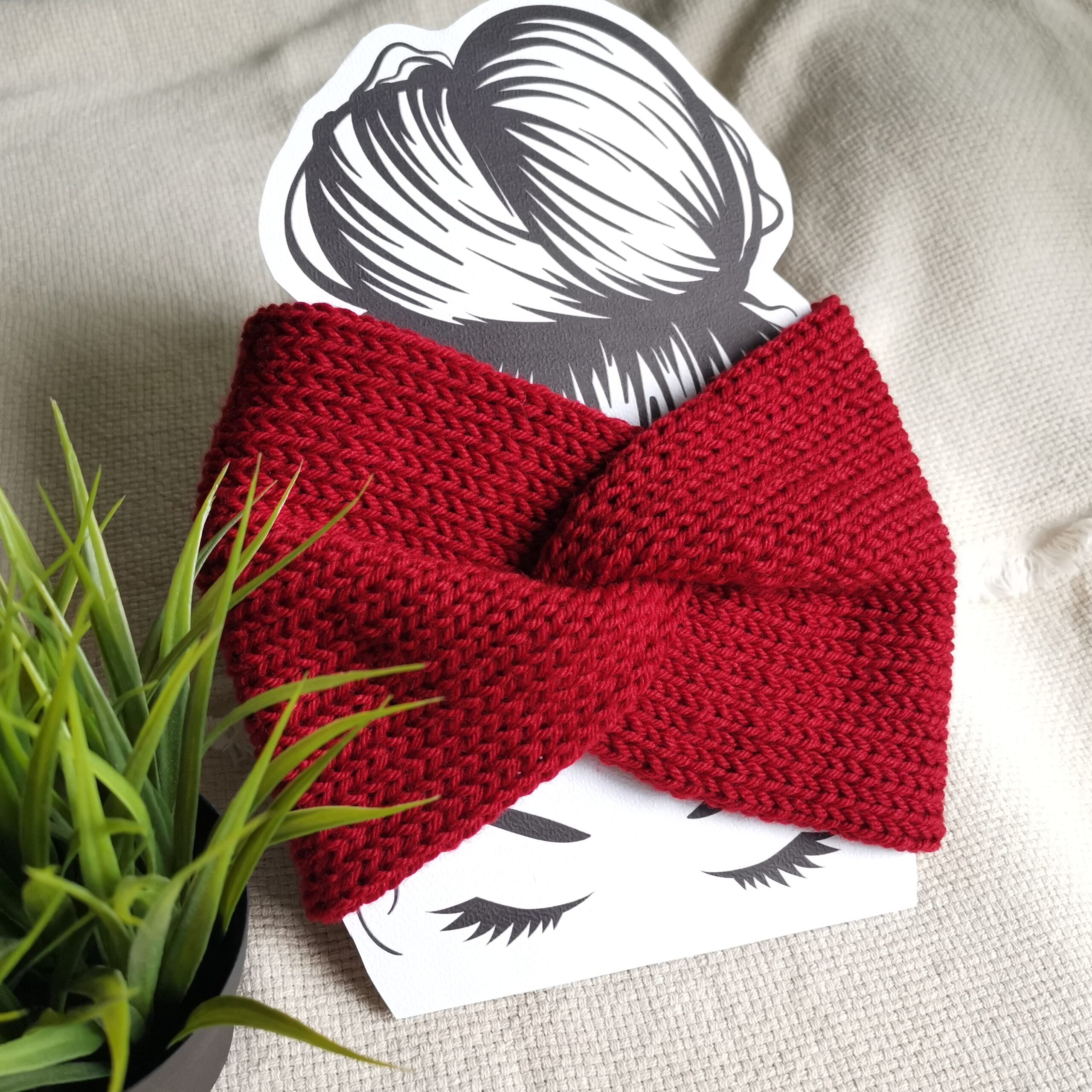 MERINO BLEND KNITTED TWISTED HEADBAND - Image 2