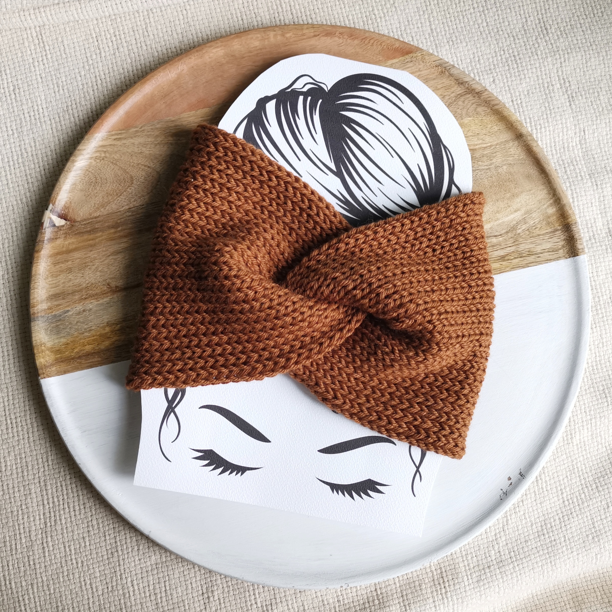 MERINO BLEND KNITTED TWISTED HEADBAND - Image 12