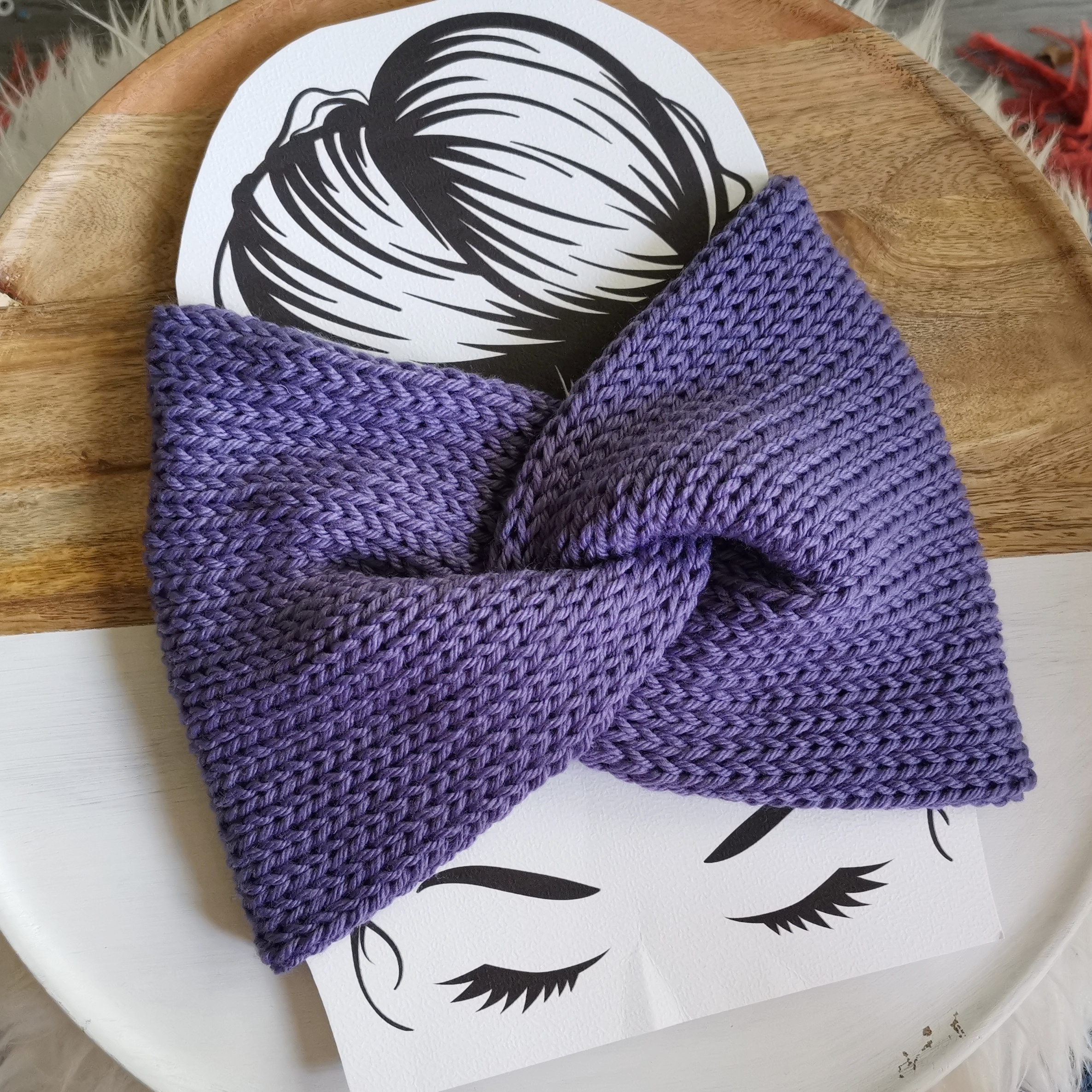 MERINO BLEND KNITTED TWISTED HEADBAND - Image 4
