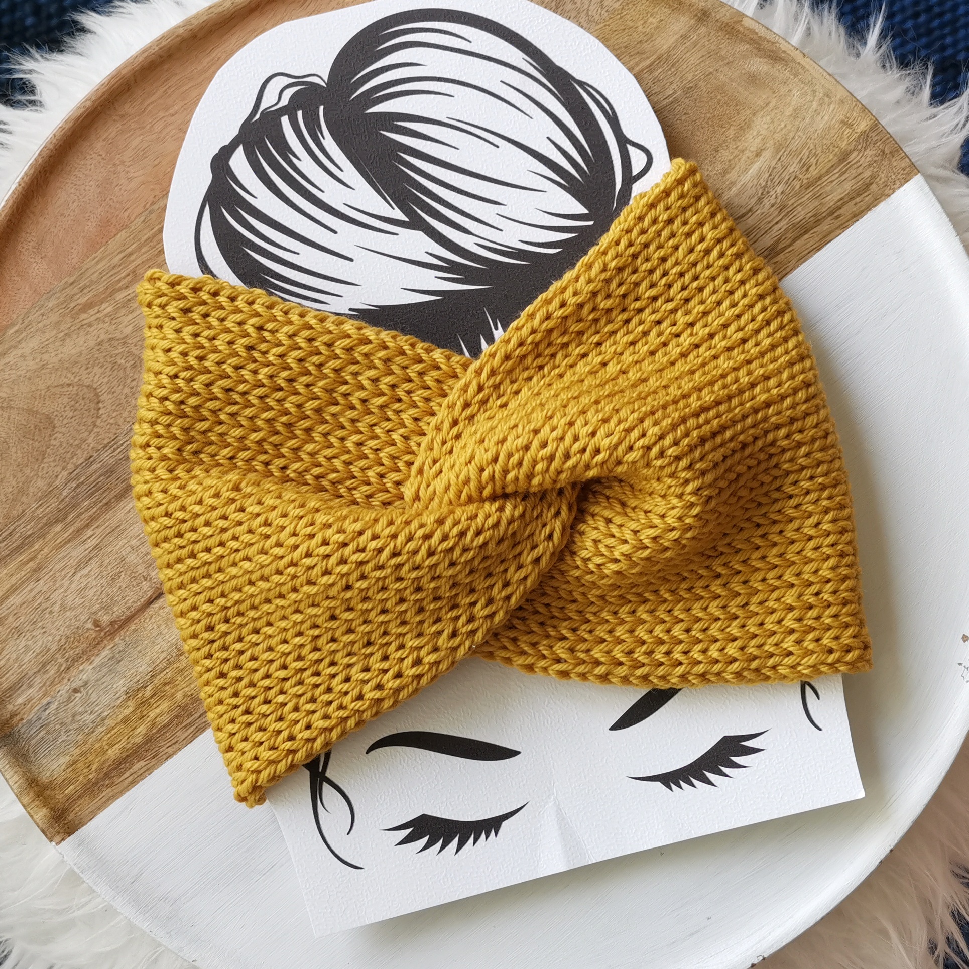 MERINO BLEND KNITTED TWISTED HEADBAND - Image 3